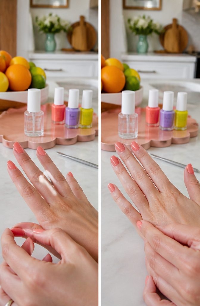 8 Best Nail Polish Base Coats for 2026 3 Bottle of Olive & June Peel-Off Base Coat on a flat surface.