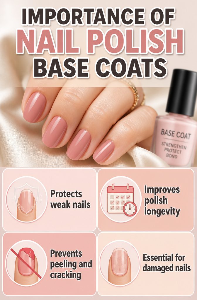 8 Best Nail Polish Base Coats for 2026 10 Information graphic about the importance of nail polish base coats.