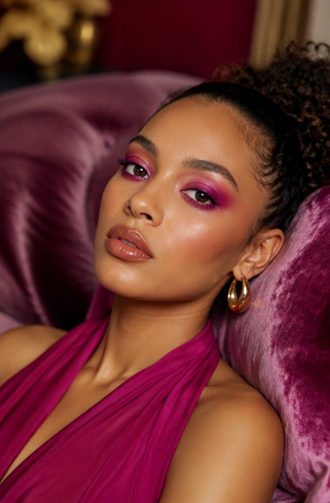 20 Colorful Eyeshadow Ideas for Every Mood and Moment in 2026 12 Fuchsia Halo