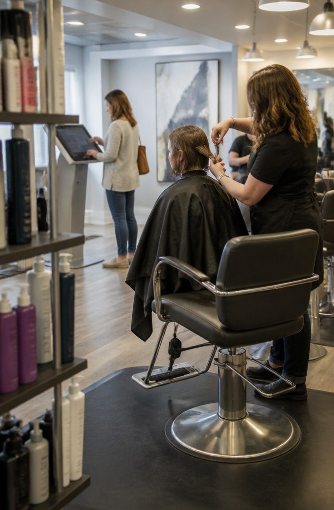 Supercuts Haircut Prices 2026: How Much a Cut Costs and Why 9 A photograph of clients and stylists interacting in a Supercuts salon.